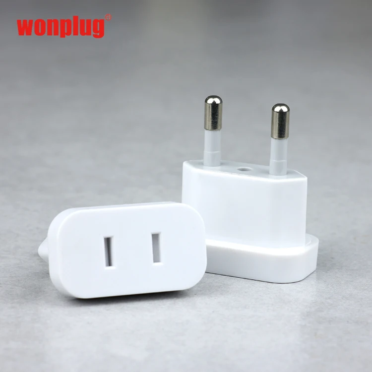 Portable China/USA to Netherlands/ Norway/Austria/Korea/Thailand 4.8MM 4.0MM plug adapter US to EU mini travel adaptor plug
