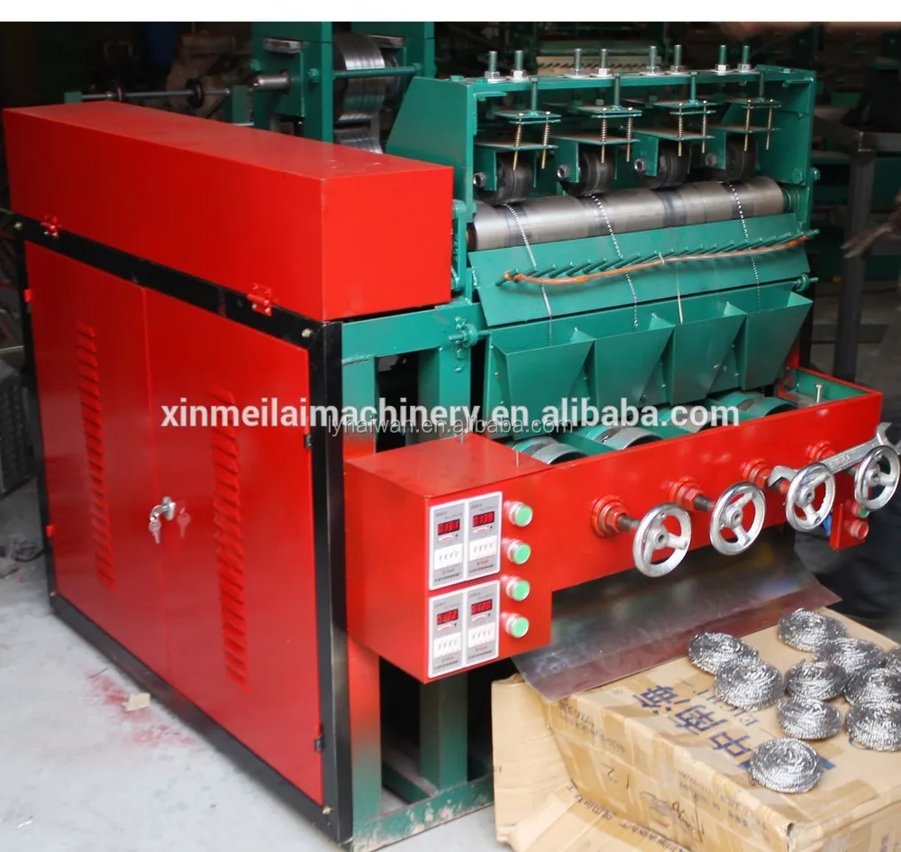 Good price stainless steel scourer making machine from factory