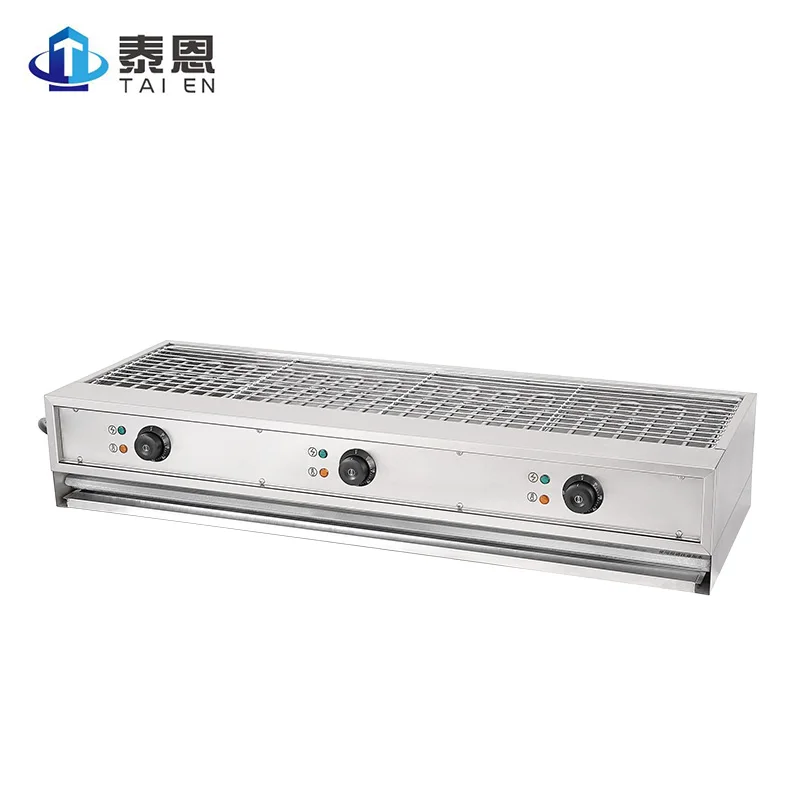 
New Products Electric Heating BBQ Grill Stainless Steel Tabletop Portable Electric Skewer BBQ Machine 