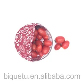 
GOTS Organic Cotton Fabric Bees Wax Food Wrap Reusable Beeswax Food Storage 