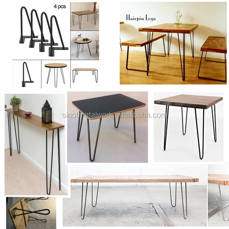 
metal bench legs wrought iron hairpin leg coffee table steel hairpin legs 2rod or 3rod 