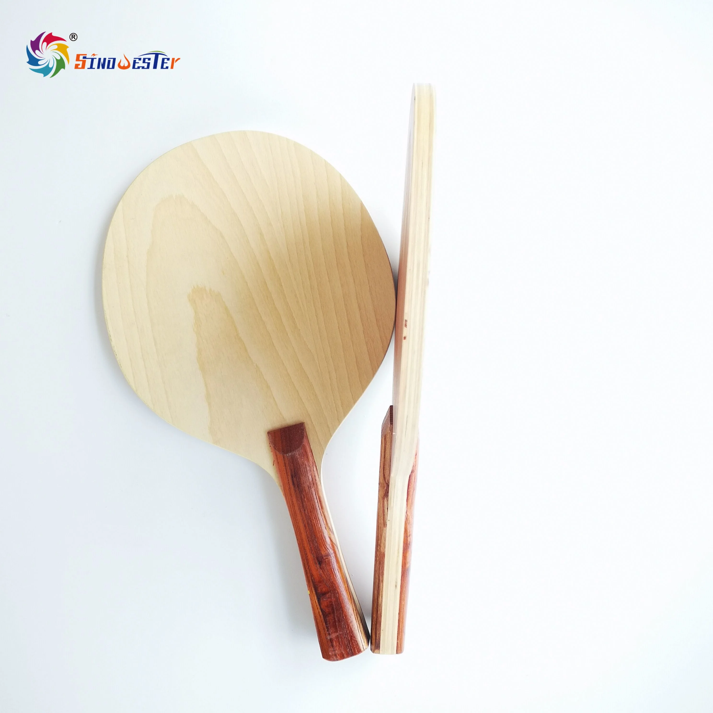 
Eco-friendly Natural Wood Color Adult Beach Tennis Racket for Beach Bat Club 