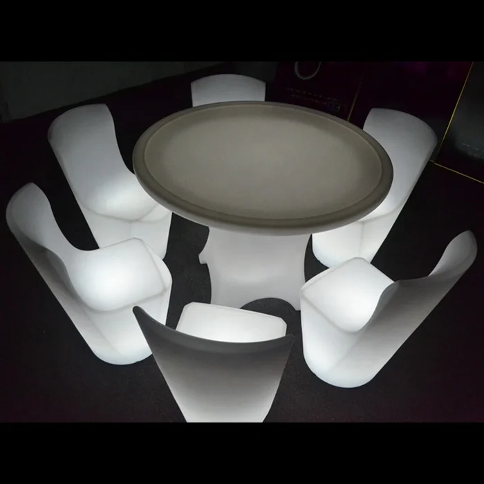 
Outdoor IP65 Rechargeable Remote Control Colors Changing Glowing LED Furniture 