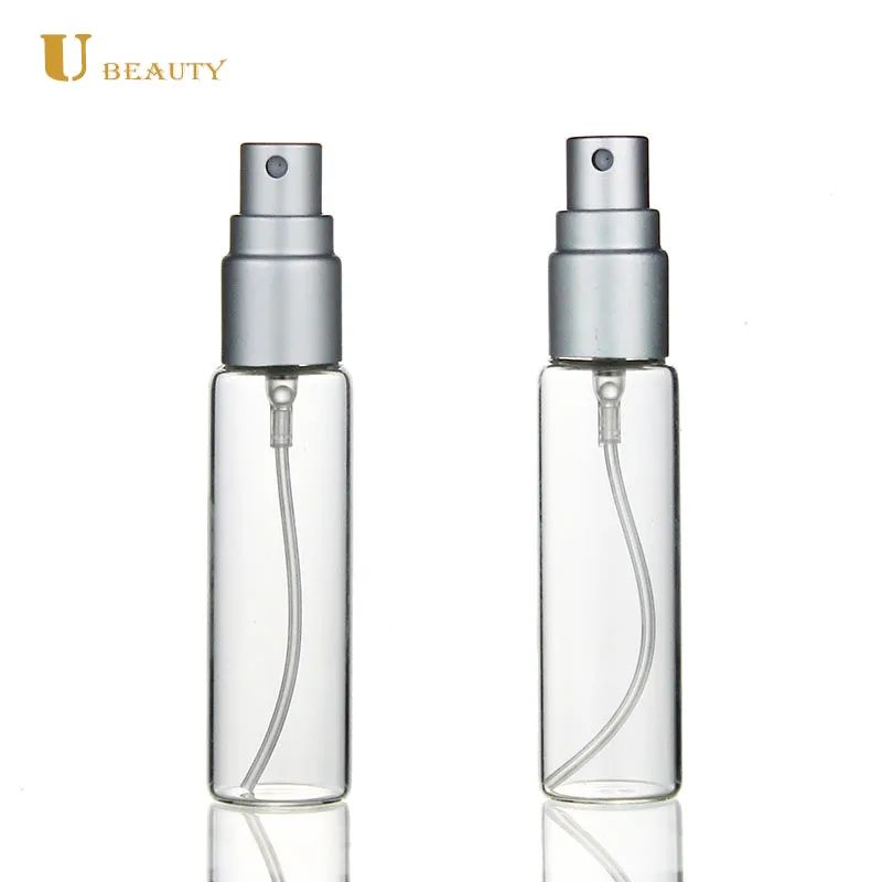 10ml Clear Glass Spray Bottles Cosmetic Perfume Glass Bottles Refillable Travel Perfume Atomizers