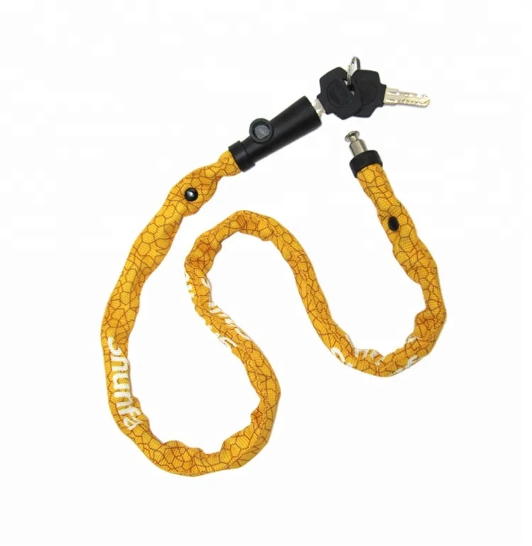 Sf37 портативный 45 # стальной стеклянный дверной замок, велосипедный замок, велосипедный цепной замок с курткой