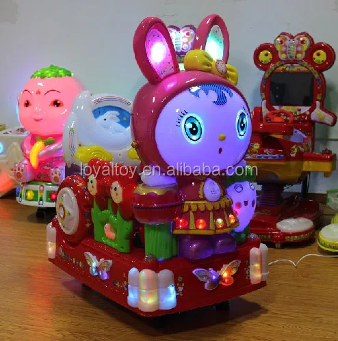 LYER2154 rabbit kiddie ride, colorful coin operated video game machines, commercial grade cheap arcade machine