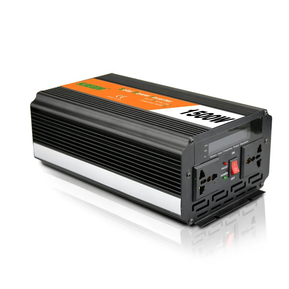 hot sale  50/60 hz 12v to 110v/220v/230v  off-grid 1500w solar inverter