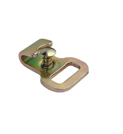 1inch 25mm 1.5T metal steel zinc plated Flat hook with keeper