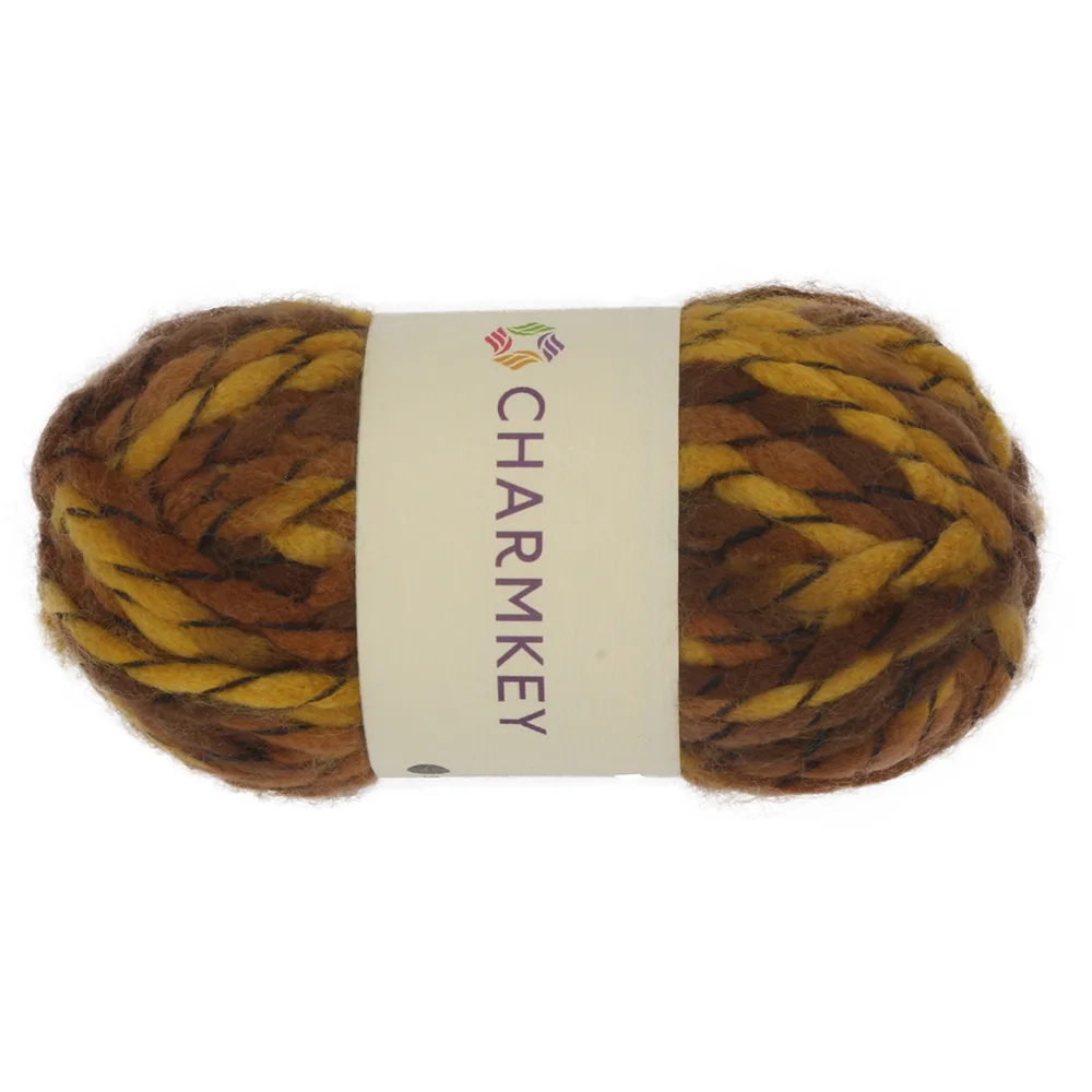 Charmkey, акриловая пряжа, необычная пряжа для вязания, ПОЛИЭФИРНАЯ ТЕКСТУРИРОВАННАЯ пряжа