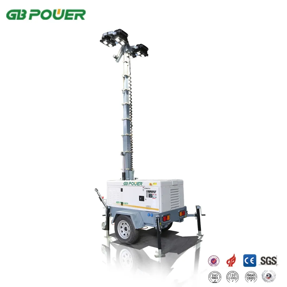 10kva perkins engine electric light tower and lighting tower manufacture