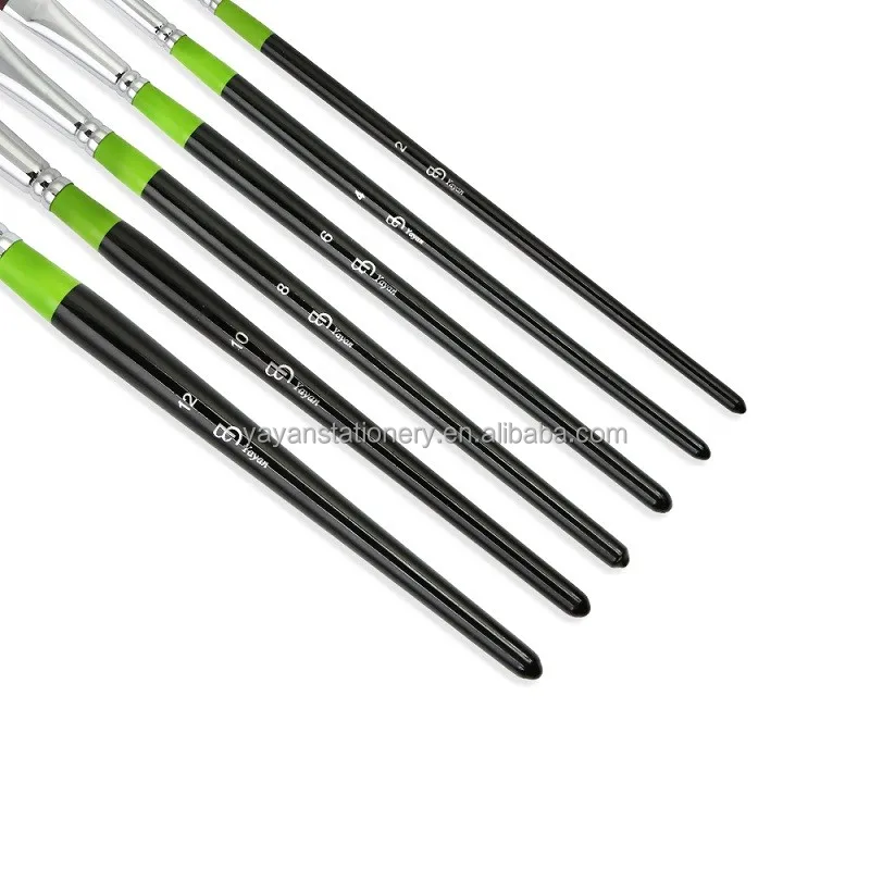 Custom Artist Synthetic Nylon Hair Best Acrylic Paint Brush For Quality Watercolor Paints