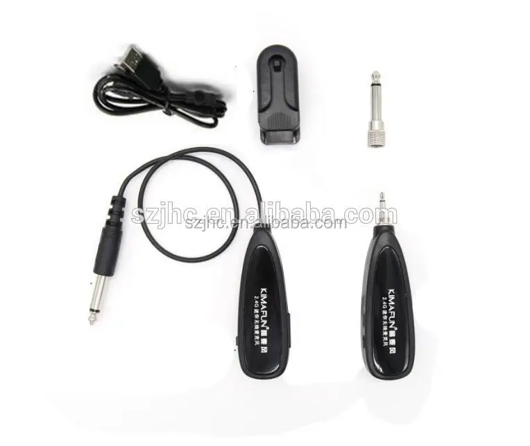 
2.4GHz Wireless transmitter Receiver Microphone for Electronic Guitar bass instrument 
