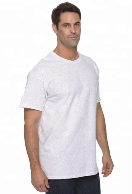 Plain Blank T Shirt big size t shirt mens with no side seam/tubular white t-shirt