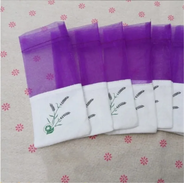 
high quality Cotton Embroidered Custom Linen Hand Embroidery Fragrance sachet Bags 