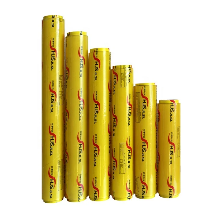 Manufacture Food Fresh Keeping Packing PVC Cling Film Stretch Wrap Food Grade Jumbo Roll For Supermarket