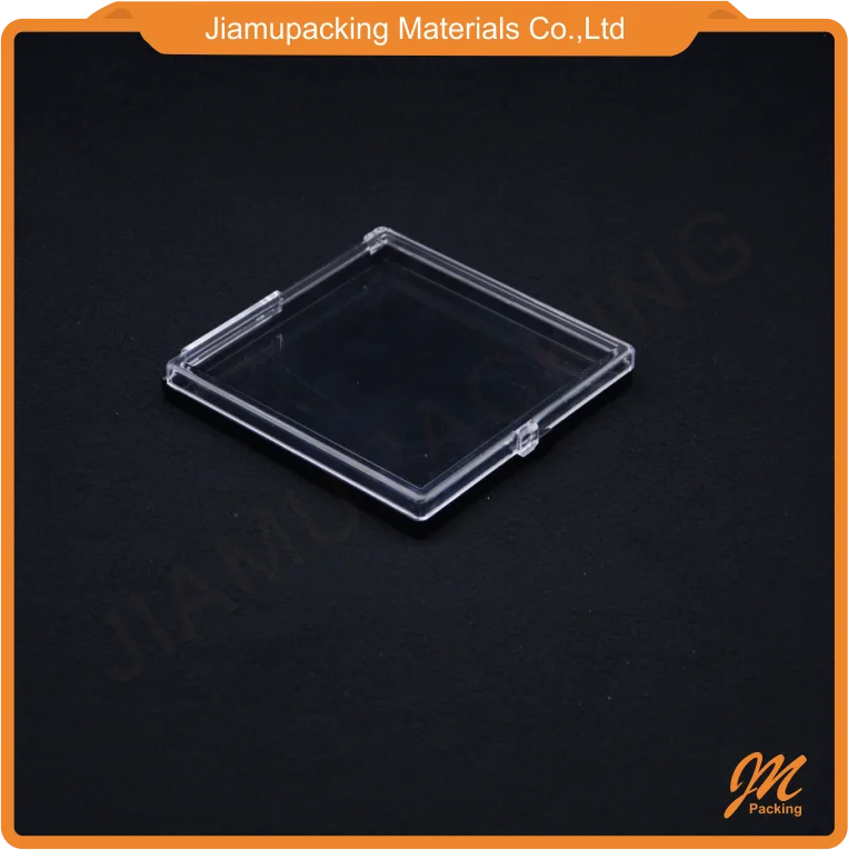 Small Acrylic clear Hard Display Plastic case Coin Holder Box