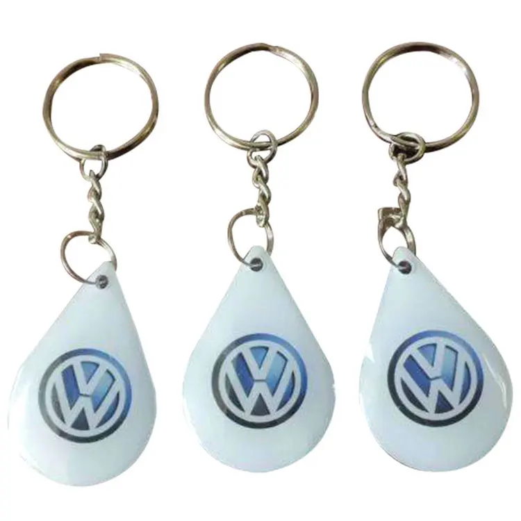 pvc epoxy crystal hang smart card tag