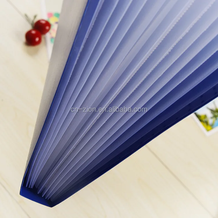 high quality environmental protection PP bungee expanding file custom color logo Business file folder