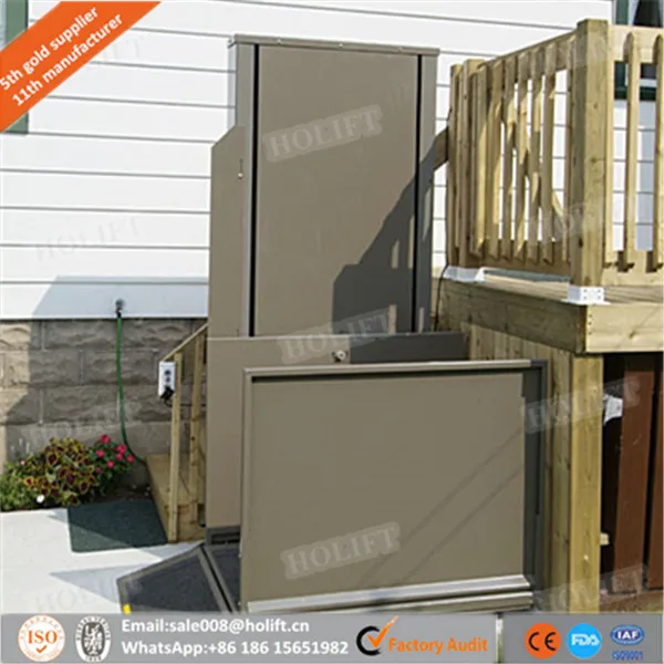 
Mini home elevator vertical wheelchair lift platform climbing lift 