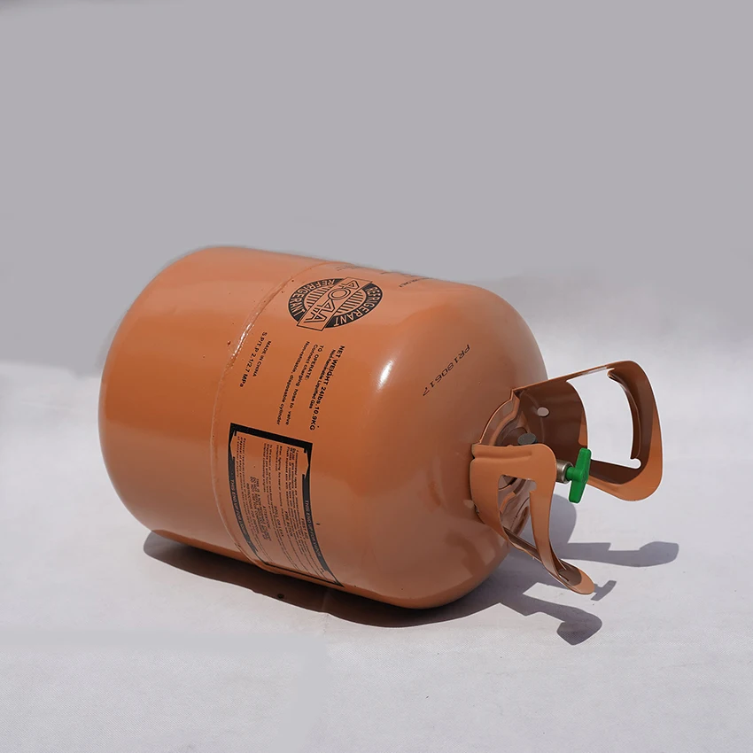 
high quality 10.9kg/24lbs disposable cylinder packing Refrigerant gas R404a hot sale 
