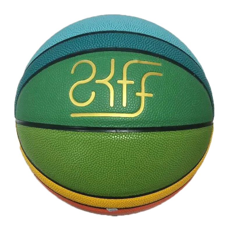 colorful customized pu leather moisture absorbing basketball size 7girls club training