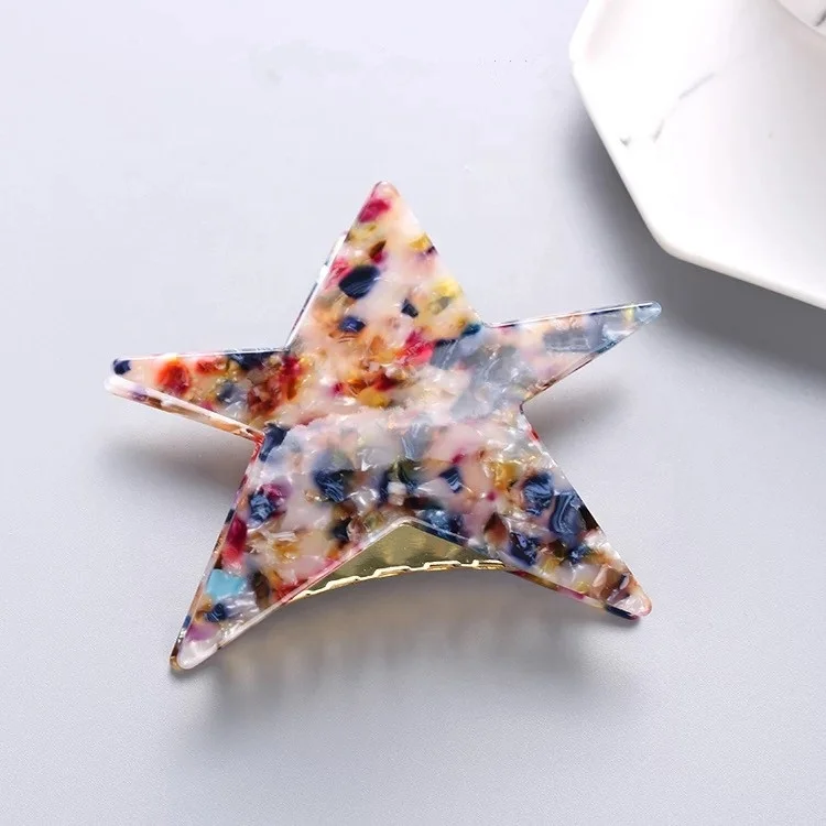 Tortoise shell cellulose acetate hair claws   hair accessories and hair jaw clips