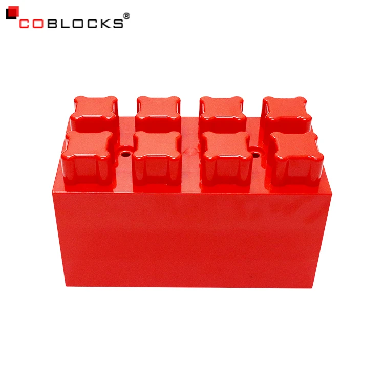Factory Supply DIY Furniture Compatible Parts Big Size Plastic Wall Table Chair Bricks Block