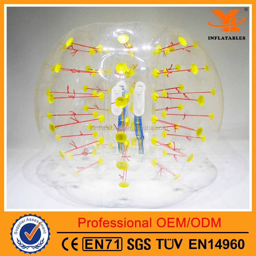 Inflatable Giant Human Bubble Ball, Funny Bubble Games for People, High Quality Plastic Inflatable Bubble Ball for sale