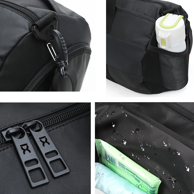 Polyester Light Slim Gym Bag Pack Sneaker Room Duffle Bag Breathable Hole Smell Proof Duffle Bag with 5 Colors