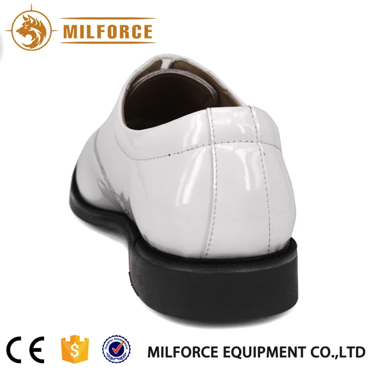 
Milforce military work dress men white classics genuine leather custom office shoe 
