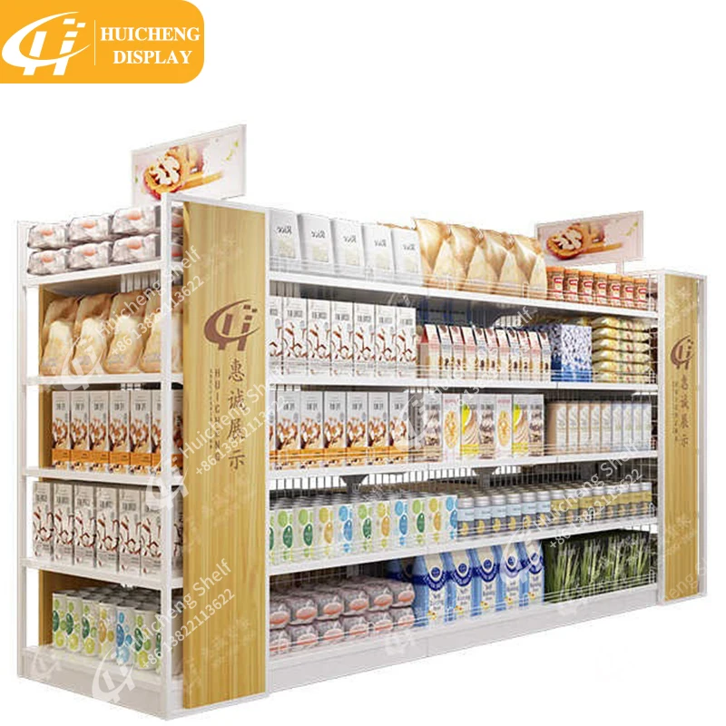 Customized Wholesale Supermarket racks Gondola Supermarket Display Shelf Supermarket Shelves
