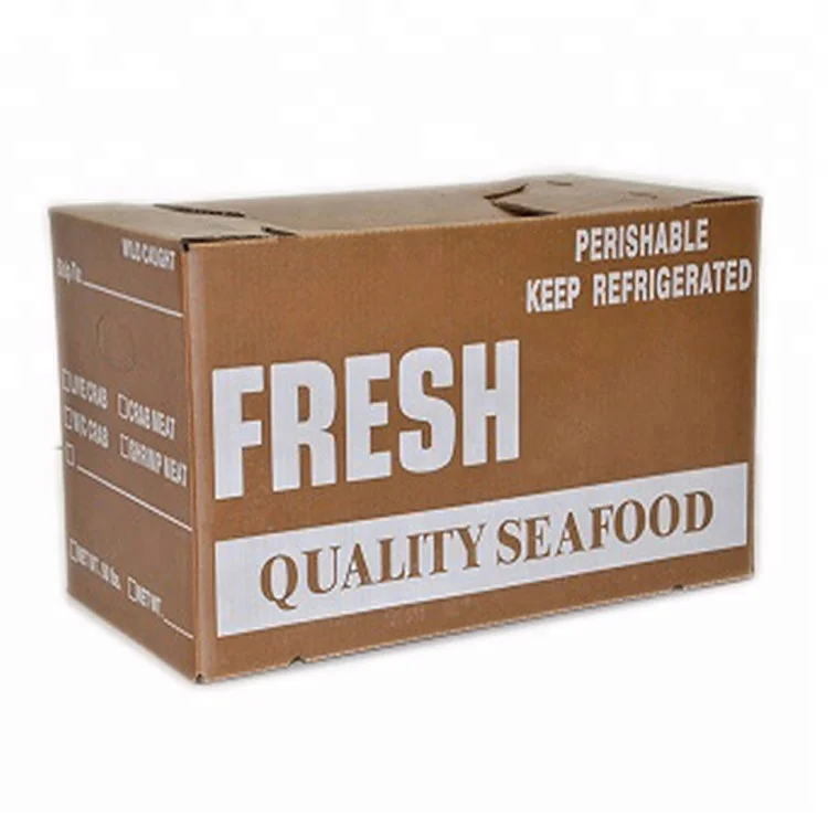 Seafood  Frozen Meat Waterproof Packaging Corrugated Boxes