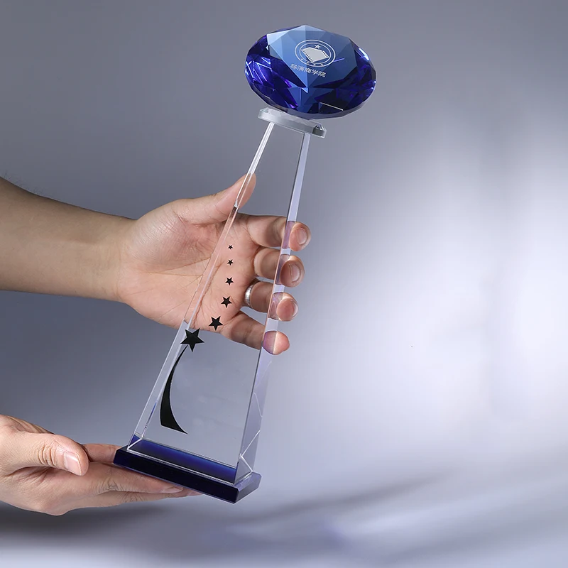 new design crystal diamond trophy award