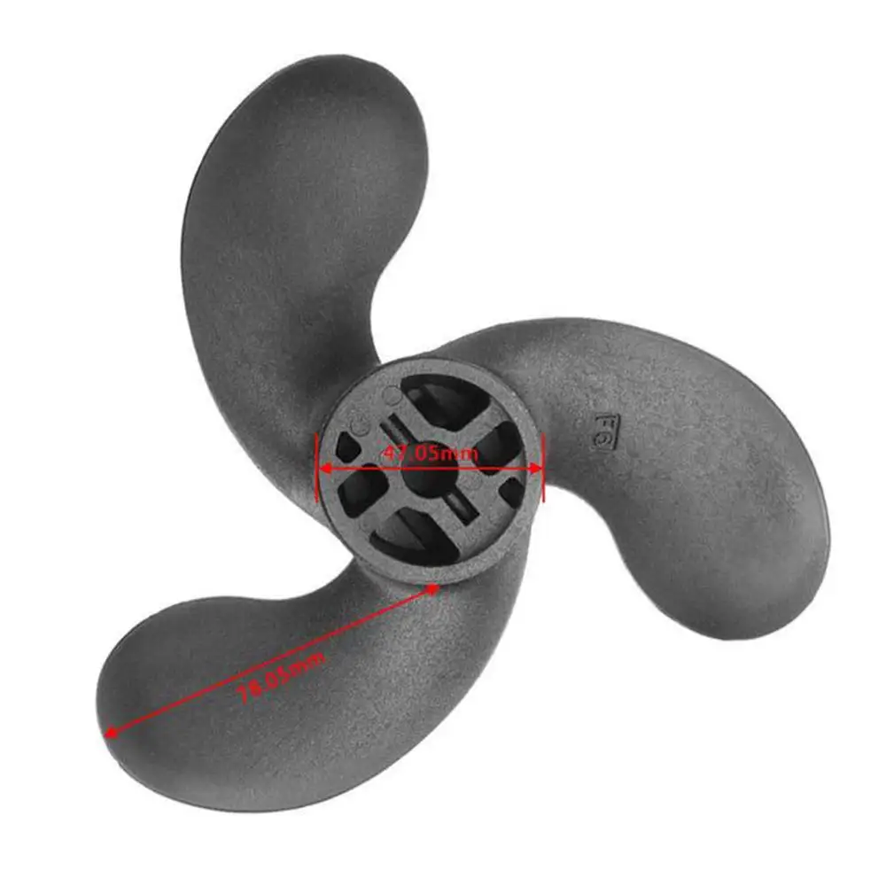 Black High Strength Nylon Propeller for Tohatsu Nissan 2.5/3.5HP Mercury Outboard