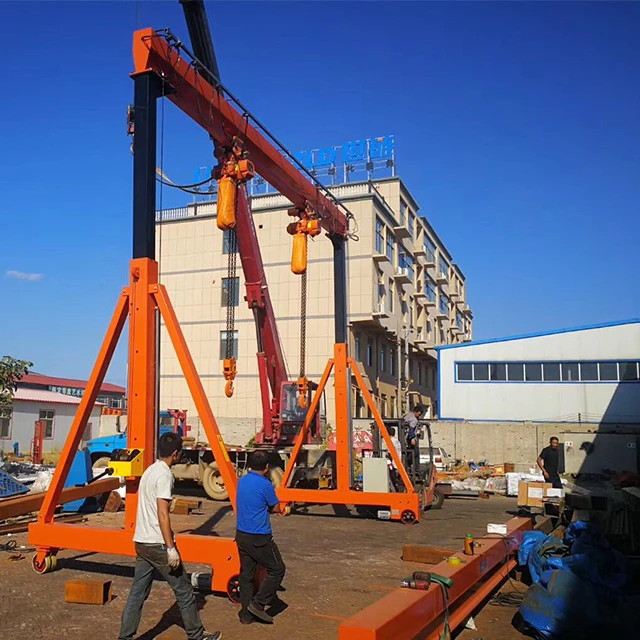 Portable Overhead Gantry Crane Price Factory Supply 3 Ton New Product 2020 Provided Small Engines Electric Winch Engine Hoist