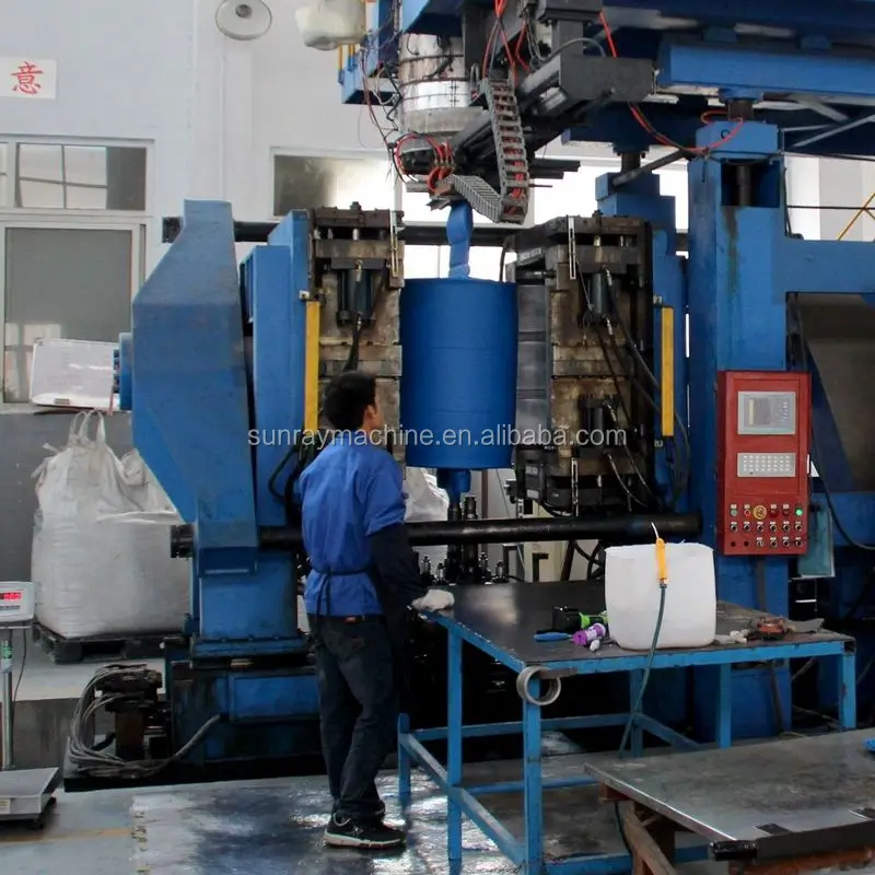 Blow molding machine for making 200 litre drums offer the containment of a closed top with a greater volume