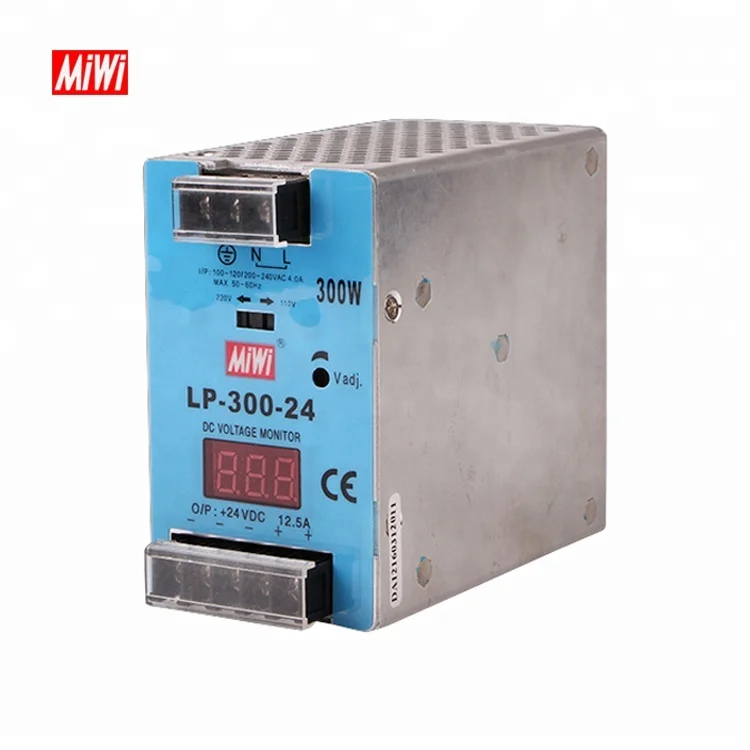 LP-300-12 led Digital display din rail 12v 300w power supply