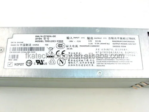 Genuine for Dell Poweredge 2950 48V DC Power Supply 750W GW149 CN-0GW149