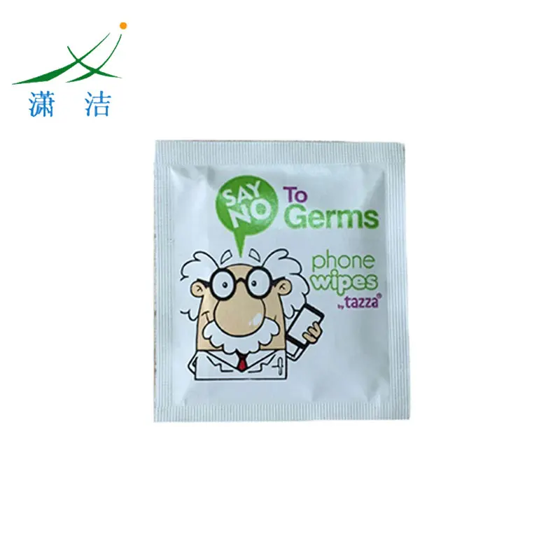 
high Quality mobile phone Alcohol Prep Pad non alcohol wet dry wipes 