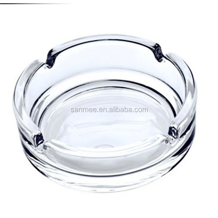 
China factory glassware wholesale crystal custom cigar ashtray from Sanmee glassware 
