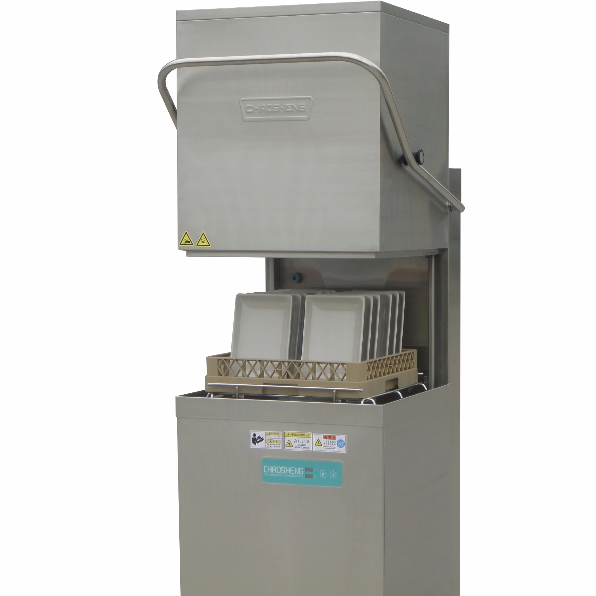 Automatic Stainless Steel hood type Dishwasher for Hotel