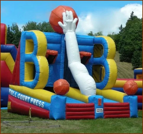 Outdoor Sport Double Hoop Inflatable Basketball Game, Basketball Toss Sport Game For Sale