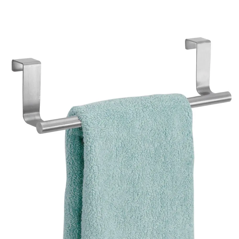 Marketable Wall Mounted Kitchen Shelf Hanger Stainless Steel Pots And Pans Hanging Rack Rail Over The Door Towel Rack With Hooks