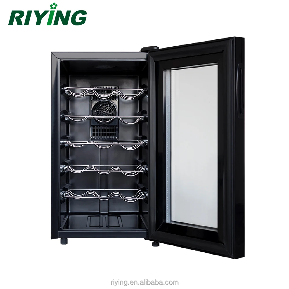 18 Bottle Single Zone Thermoelectric Wine Cellar Cooler Refrigerator with Touch Screen Door