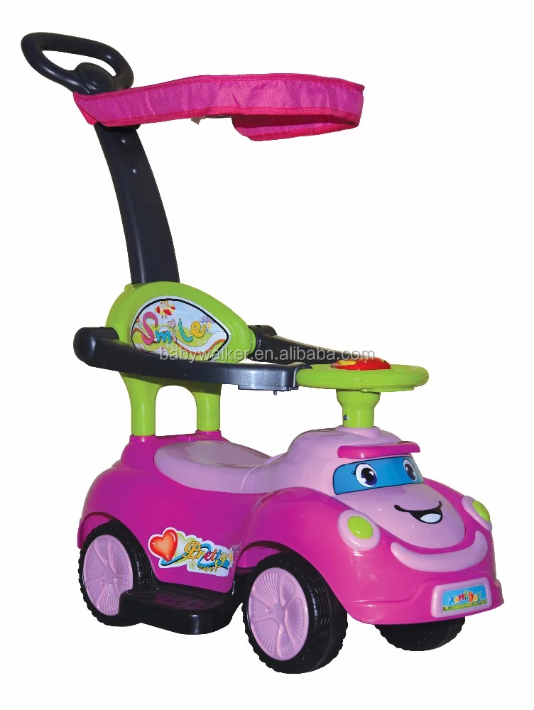 swing car or children ride on toy car with canopy BM8Q06-4