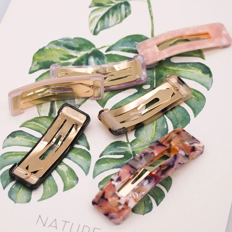 Kids Birthday Gift Korean Style Hot Sell Acetate Small Size Hair Clip Girls Fashion Boutique Best Quality Mini Snap Hair Clips
