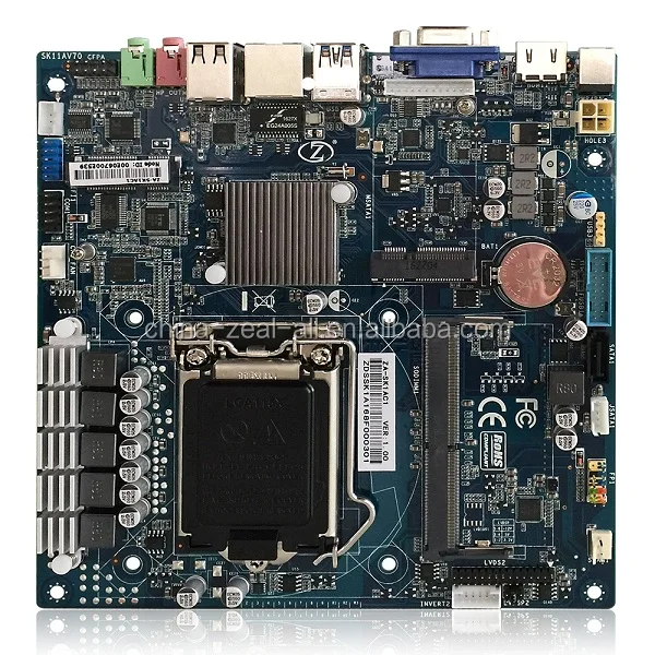 OEM Intel Corei7/Corei5/Corei3 Pentium CPU socket LGA1151 embedded Motherboard with PC station/ Mini PC/ Advertising machine