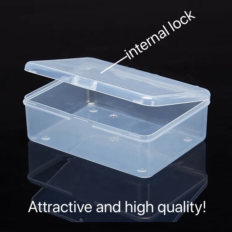 Rectangular Clear Retail Plastic Box Recycled Box Packaging