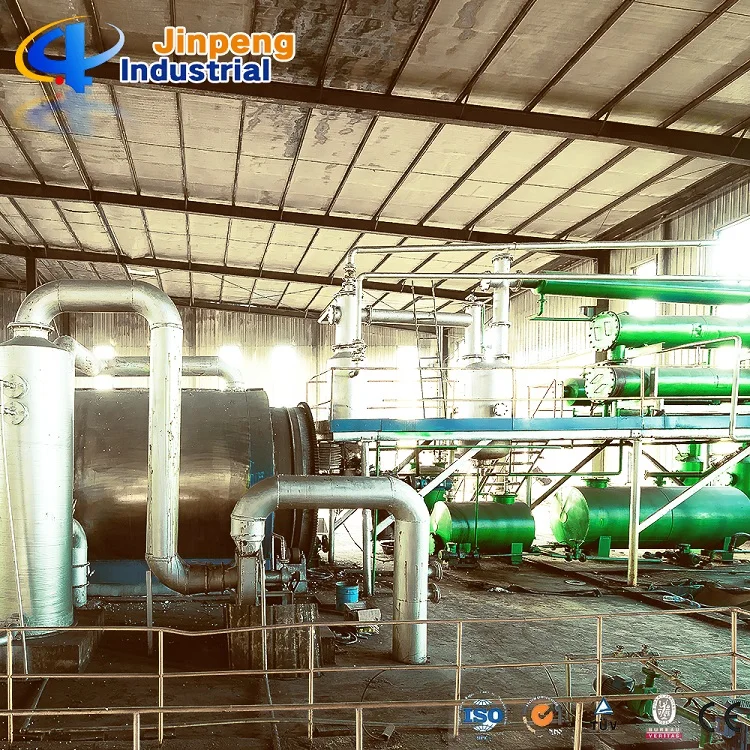 Waste Tire Used Tyre Scrap Plastic Pyrolysis Plant with National Patent
