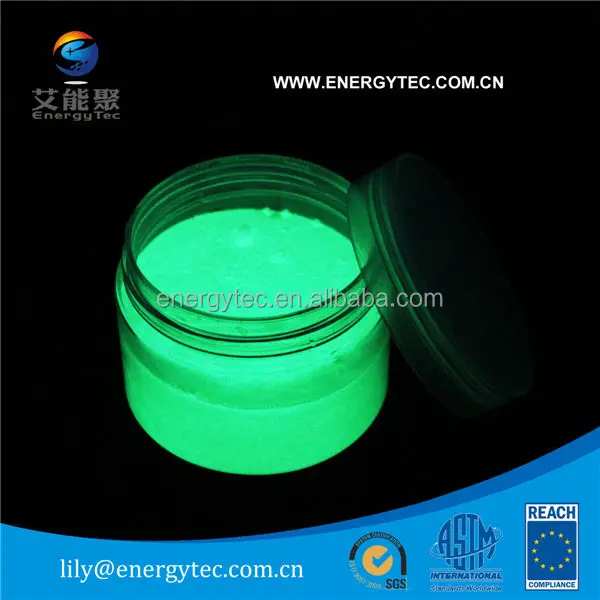 Luminofor фотолюминесцентных пигмент желто-зеленый LBG-HD 5-15UM для нить и пряжа для производства